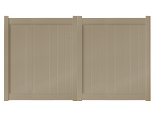 6' Tall x 8' Wide Double Drive Swing Vinyl Gate For Vinyl Fences (AFC-6COS)