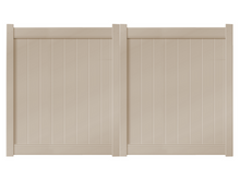 6' Tall x 8' Wide Double Drive Swing Vinyl Gate For Vinyl Fences (AFC-6COS)