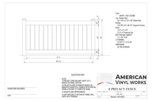 [300 Feet of Fence] 4' Tall Privacy AFC-001 Vinyl Complete Fence Package