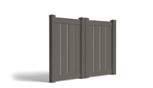 5' Tall x 6' Wide Double Drive Swing Vinyl Gate For Vinyl Fences (AFC-006)