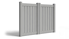 6' Tall x 8' Wide Double Drive Swing Vinyl Gate For Vinyl Fences (AFC-030)