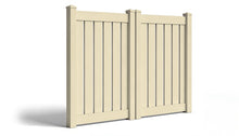 6' Tall x 8' Wide Double Drive Swing Vinyl Gate For Vinyl Fences (AFC-C62)