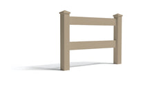 3' Tall x 3' Wide Single Swing Vinyl Gate For Vinyl Fences (AFC-302)