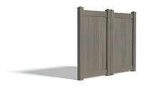 6' Tall x 6' Wide Double Drive Swing Vinyl Gate For Vinyl Fences (AFC-373)