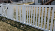 [250 Feet of Fence] 4' Tall Closed Picket AFC-17 Vinyl Complete Fence Package