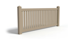 [100 Feet of Fence] 4' Tall Closed Picket AFC-17 Vinyl Complete Fence Package
