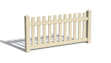 3' Tall x 6' Wide Straight Routed Picket Fence Panel w/ 3" Gap For Vinyl Fences (AFC-11)