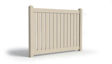 [100 Feet of Fence] 6' Tall Semi-Privacy AFC-030 Vinyl Complete Fence Package