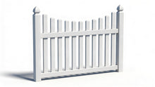 [75 Feet of Fence] 4' Tall Underscallop AFC-97 Vinyl Complete Fence Package
