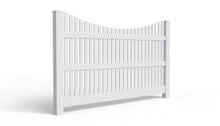 5' Tall x 8' Wide Underscallop Picket Fence Panel w/ 1" Gap For Vinyl Fences (AFC-003)