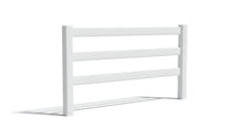 5' Tall x 8' Wide 3-Rail Ranch Rail Fence Panel For Vinyl Fences (AFC-19A)