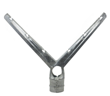 2-1/2" x 1-5/8" Steel 6 Strand Barbed Wire Arm for Chain Link Fences