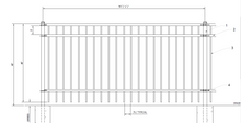 [100' Length] 4' Ornamental Flat Top Complete Fence Package