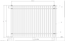 [150' Length] 6' Ornamental Flat Top Complete Fence Package