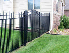 3' Aluminum Ornamental Single Swing Gate - Spear Top Series H - Over Arch