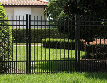 6' Aluminum Ornamental Single Swing Gate - Spear Top Series H - No Arch