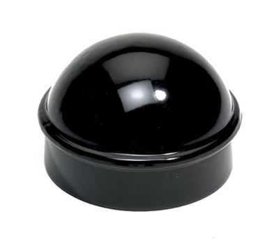 3" Black Steel Terminal Cap