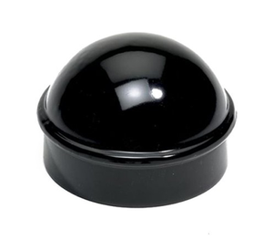 1-3/8" Black Aluminum Terminal Cap